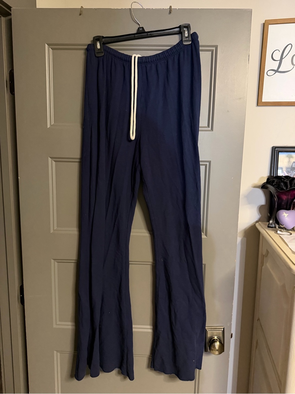 aerie Navy Blue Boot Cut Lounge Pants